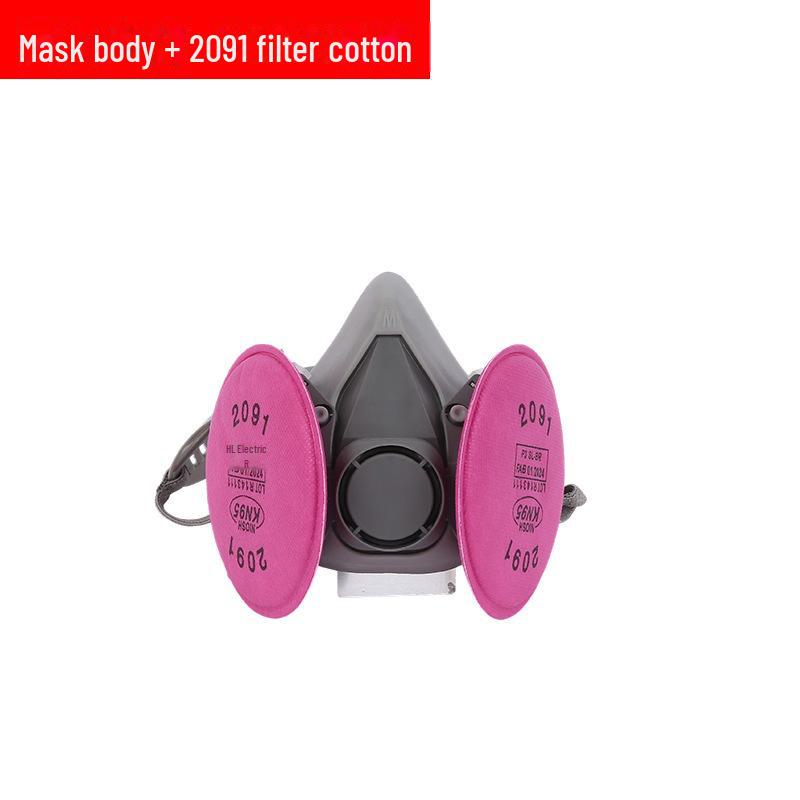6200 Full-Face Gas Mask for Dustproof Grinding, Spray Painting, and Chemical Protection