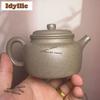 160ml Luxury Yixing Purple Clay Teapots Handmade De Zhong Pot Raw Ore Green Section Mud Kettle Chinese Zisha Tea Set Supplies