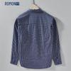 ROMON Men's Japanese Style Plaid Long-Sleeve Shirt