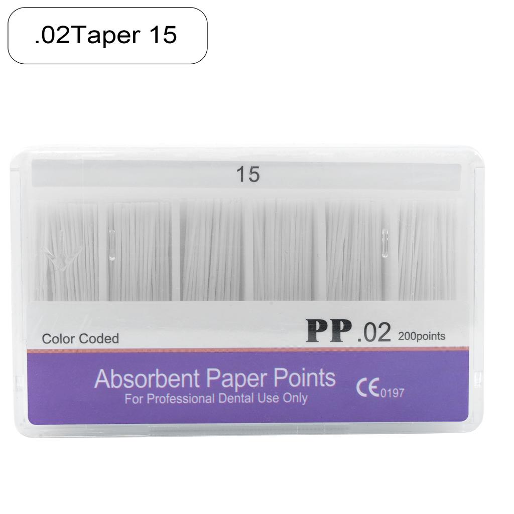 Dental Absorbent Paper Points Moisture Absorbing Paper Tips Taper 0.02 0.04 0.06 Endodontics Dental Clinics Consumables