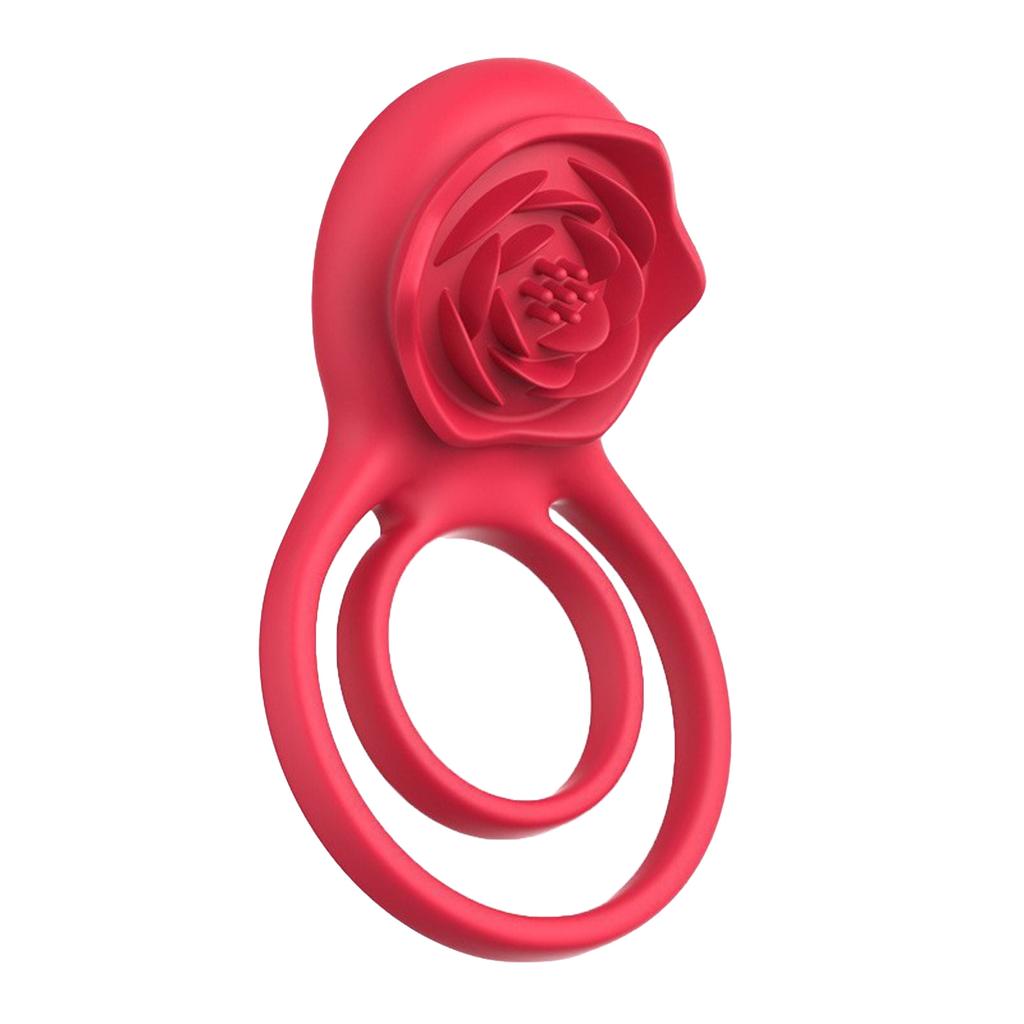 Adult Toys, Delay Rings For Men And Women, Couples' Delay Rings, Vibrating Rose-shaped Ring And Clamp.
