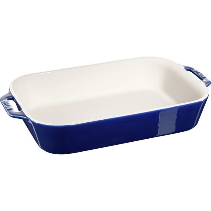 Plat De Cuisson - STAUB - 405111490 - Céramique - 4,5 L - Bleu Marine - Résistant À La Chaleur