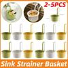 Kitchen Sink Hanging Strainer Basket Openable Bottom Cover Detachable Kitchen Garbage Filter Multifunctional Quickly Drain 2-5PC