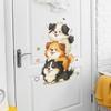 Cartoon Cute Jenga Dog Children's Bedroom and Living Room Decoration and Beautification Wall Stickers for Export Wholesale