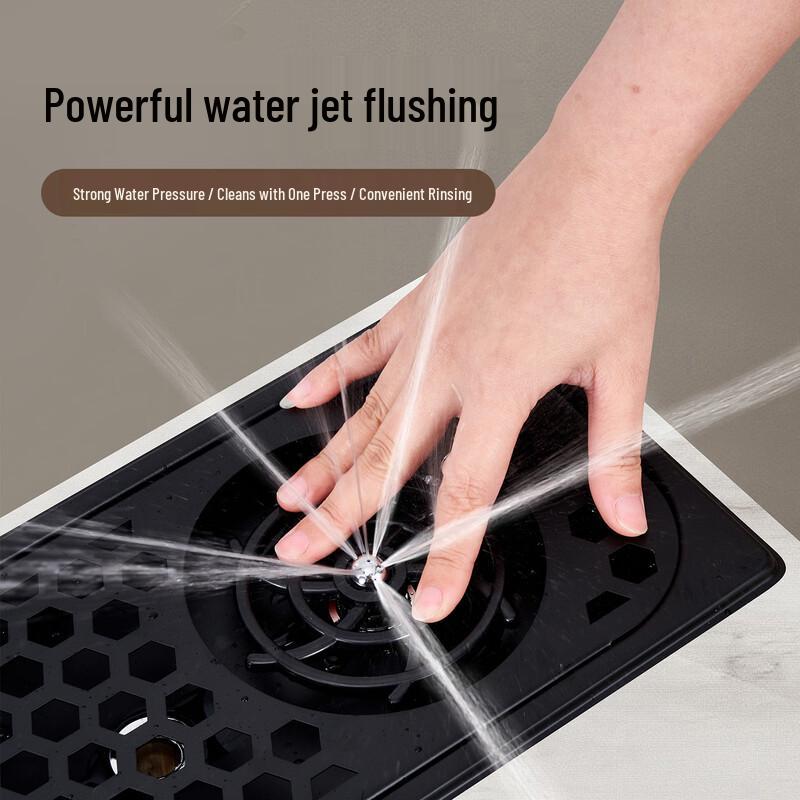 OEING Built-in Stainless Steel Sink Cup Rinser with Drain Tray
