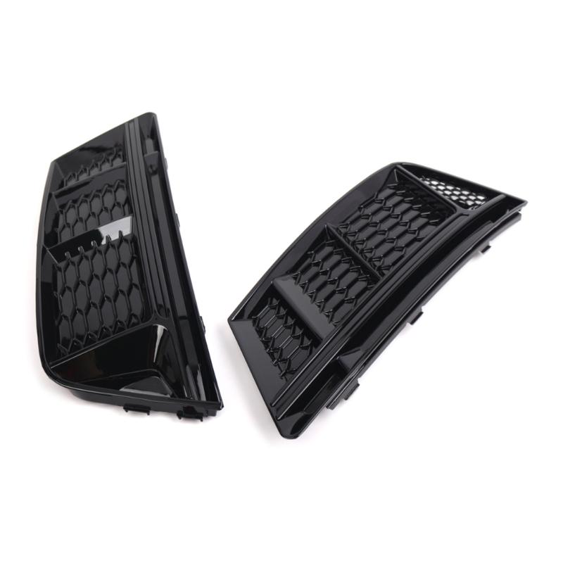 Auto Fog Lamp Frame Grille Trim ExteriorsLight Cover Air Guide Lower Bumper Grille Compatible for B9 2016 2017 2018 Part