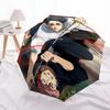 1pc Anime Characters Automatic Opening Umbrella with Portable Tri-Fold Design, 8-Rib Iron Frame Outdoor for Fans, Travelers, Daily Use, Gift Idea.U051
