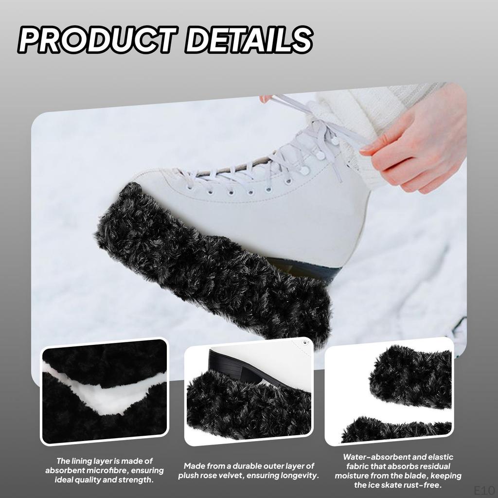 2 Pieces Ice Skate Covers Guards Equipment Portable Skating for Figure Skates Sports