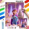 Girl Holding Dessert Oil Painting Hand Painting Coloring Painting Handmade Diy Home Decoration Gift