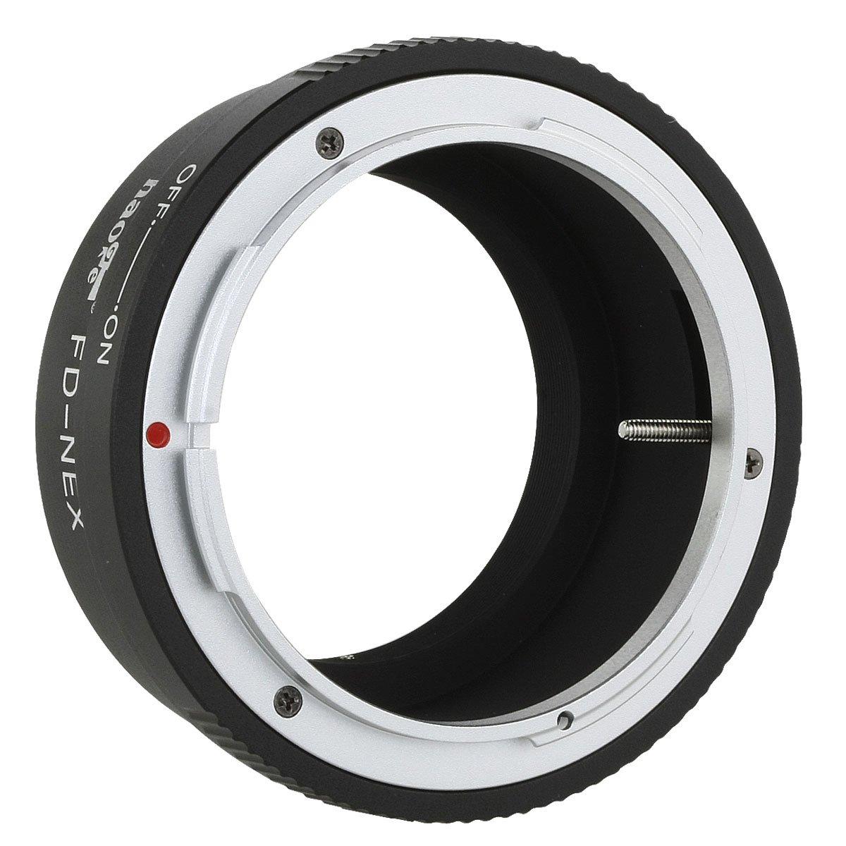 

Haoge Lens Mount Adapter for Canon FD Mount Lens to Sony NEX Compatible with FS5 E-Mount Cameras, a3000, a3500, a5000, a5100, a6000, a6400, a6500, A7,