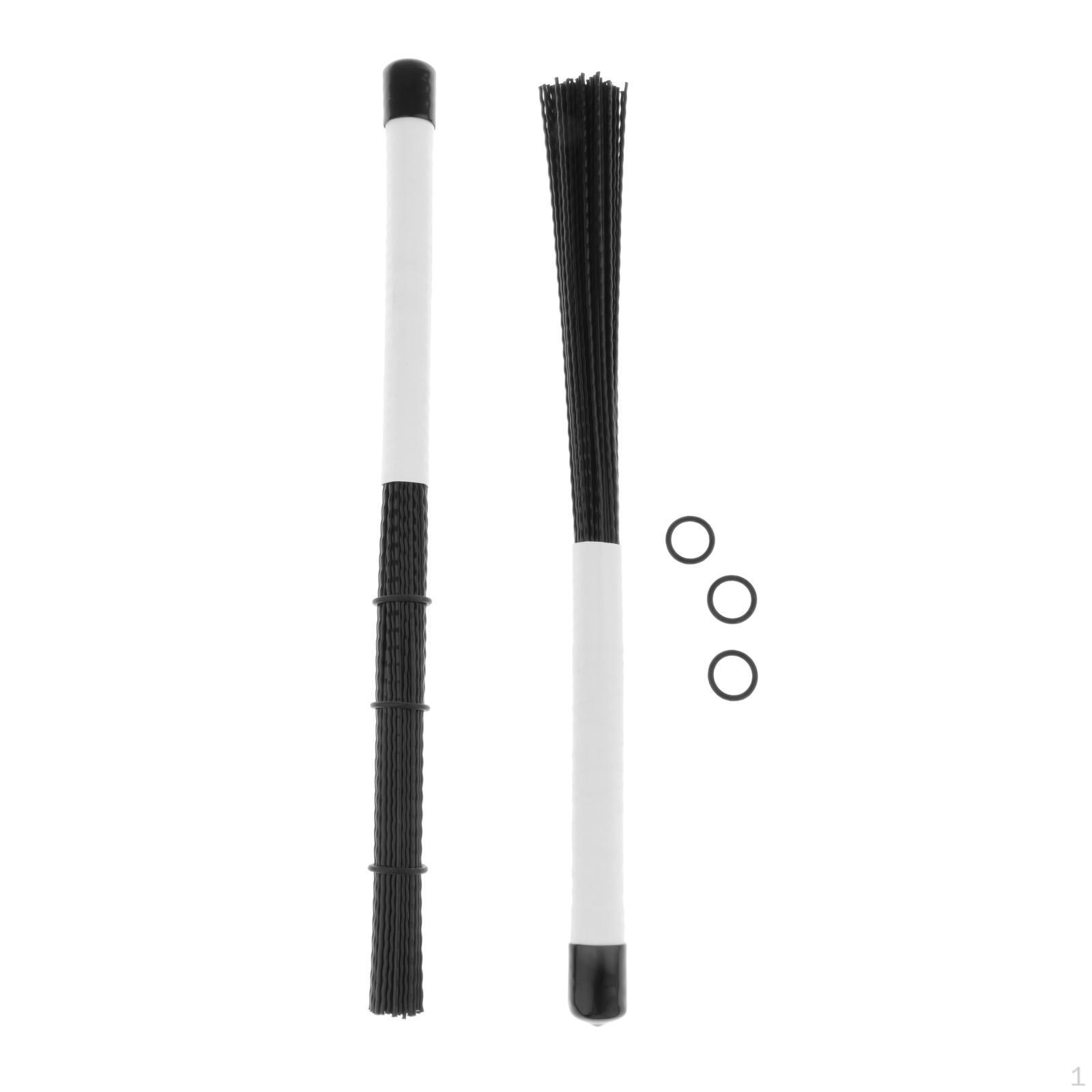 Drum Brush Retractable Nylon Sticks Percussion Drumsticks Musical Instrument Accessories with