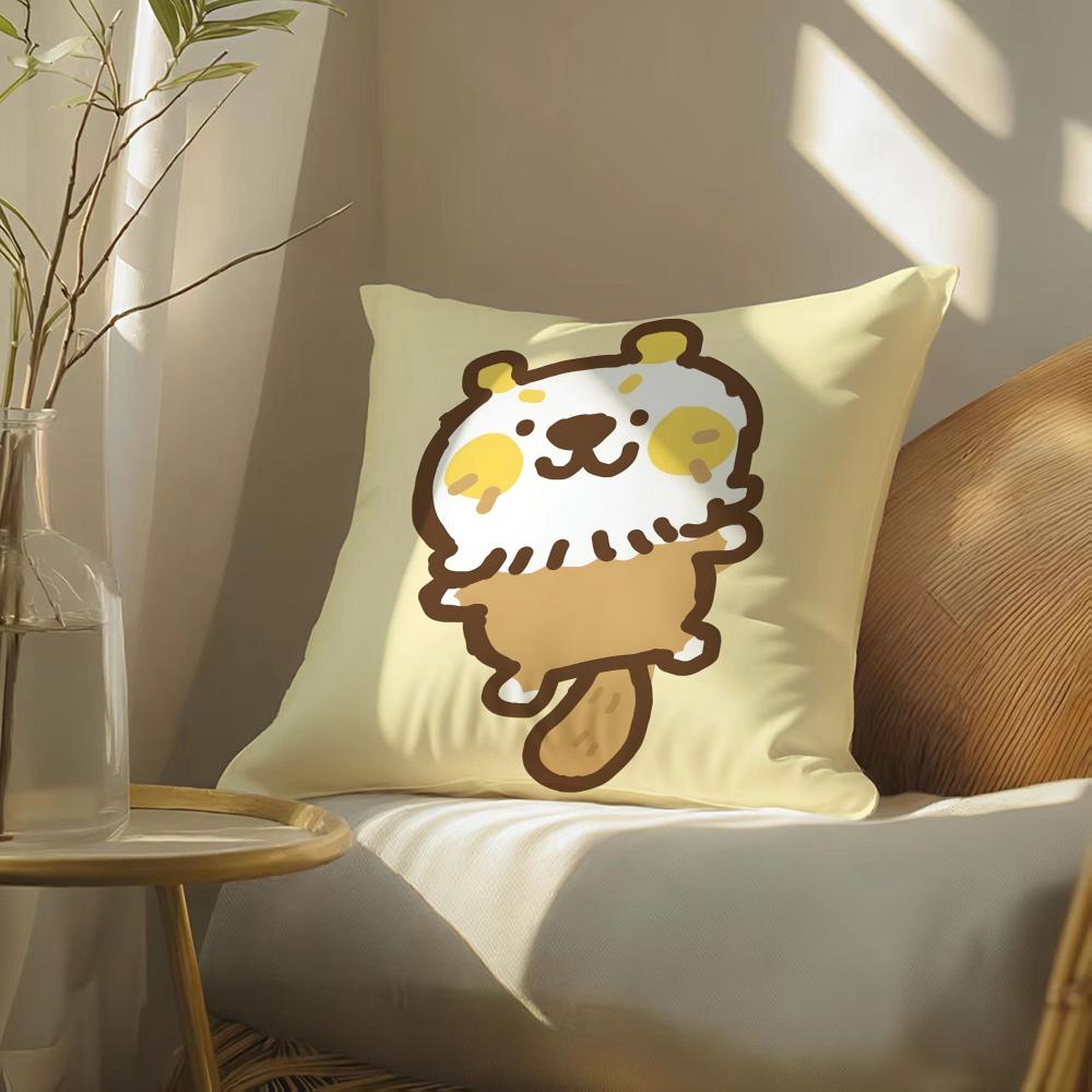 Fantasy Cartoon Colorful Animal Patterns Pillow Case Double-Sided Plush Sofa Cushion Covers Organic Breathable Invisible Zipper