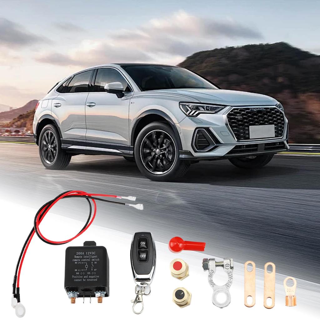 Remote Control Shut-off Switch, 200A, Car Intelligent Power Off, Low Voltage Auto