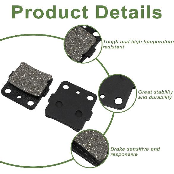 Front Brake Pads And Rear Brake Shoes For Honda Rancher 420 TRX420 FM FE TM TE 2007- Fourtrax Rancher 420 2X4 4X4