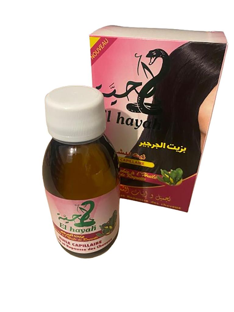 El Hayah Hårolje (Slange olje) – 8 Naturlige oljer for hårvekst, fuktighet, styrke og mot flass, 125 ml