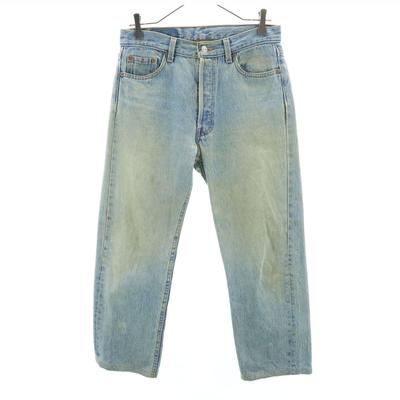 90s 501 Old Denim Pants W30 Wash Blue Jeans Button Fly Men's Used