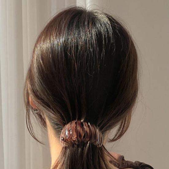 Women Retro Geometric Elastic Hair Loop Leopard Hairband Styling Accessories
