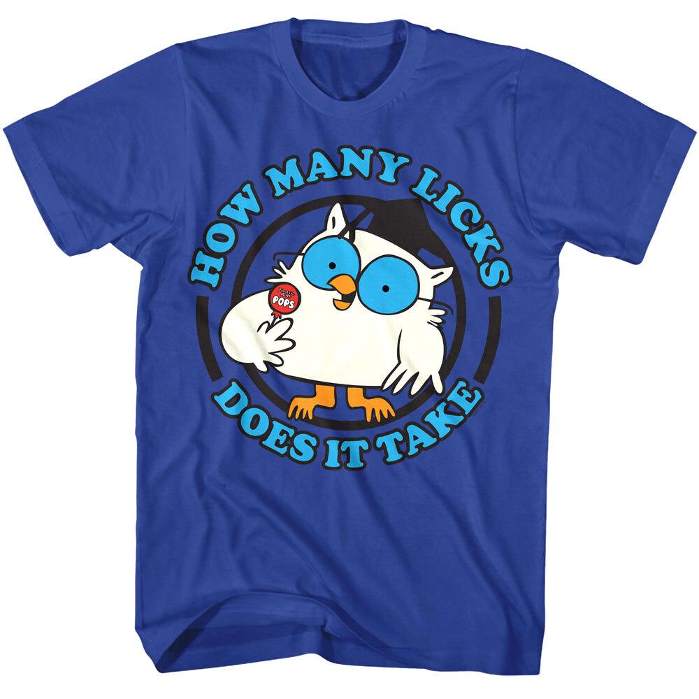 Tootsie Pops How Many Licks Men T Shirt Mr Owl Candy Lollipops Tootsie Rolls L