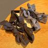 French Retro Bow Claw Clip Women'S  Back Of The Head Ponytail Clip Hair Accessories
