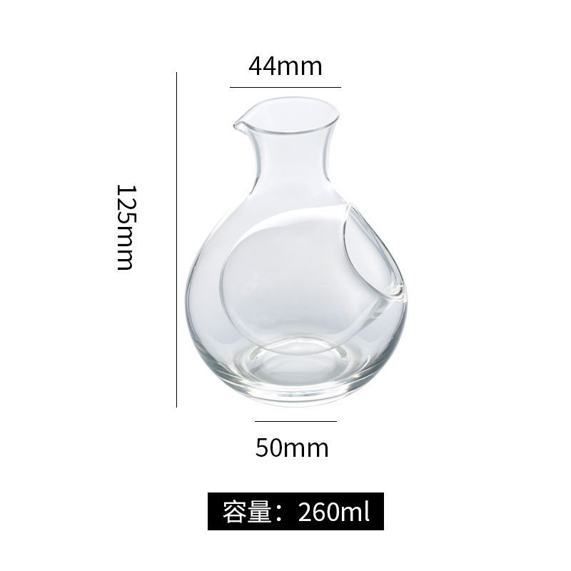 Japanese Clear Crystal Ice Jug Lead Free Glass Wine Bottle Bar Whiskey Flask Sake Beer Cooler Wine Dispenser Carafe Decanter