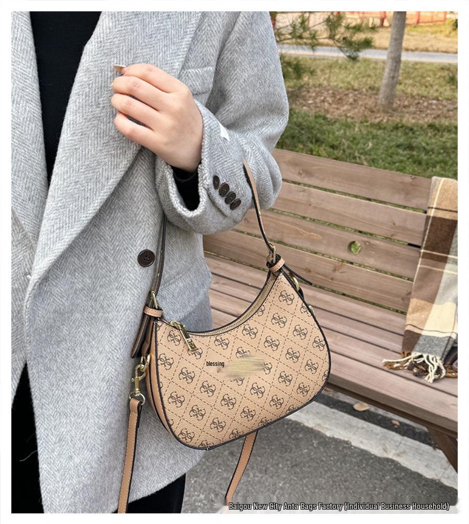 Bolsa Transversal Retrô Europeia Feminina - Alta Qualidade, Versátil, Estilo Ombro Único com Design de Letras