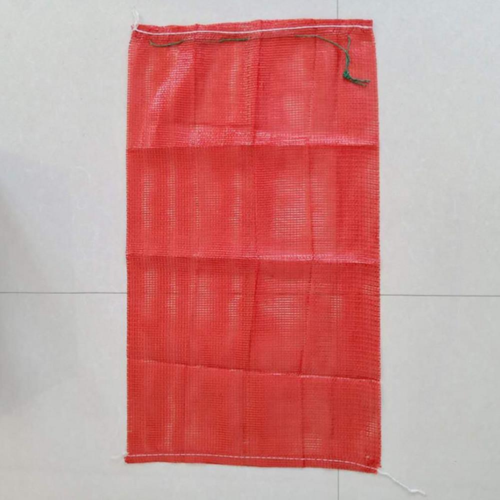 PP PE Tubular Mesh Bag Grid for Onion 50x80cm Mesh Bag for Onion 25kg 50*80&0.12 mm красный