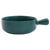 Ceramic Salad Bowl Green Cooking Pan Handle Ovenware Kitchen Noodle Bowl Breakfast Pot Small Milk Warming Household