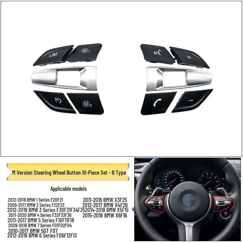 BMW Seria 3, 5, 7, X5, X6, F10 Butoane Multifuncționale de Control pe Volan