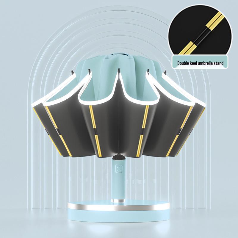 Luxury Fully Automatic Folding Umbrella for Women & Men - Sunshade, Sunscreen, and Business Advertising Parasol.