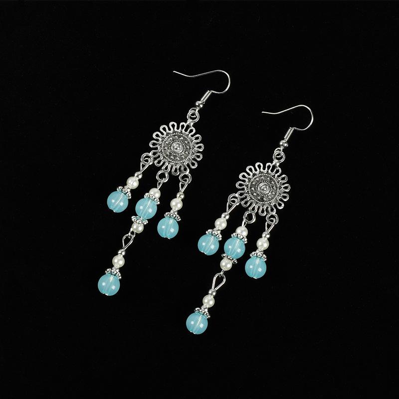 

Дендробиум бисер головной убор бахрома цепочка на лоб женское экзотическое украшение для волос Ян Ми украшение на лоб антикварная подвеска для бровей