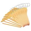18mm with a Premium Textured Your Slim Domestically NEEDS-itWooden Hangers, Thick, Finish, 10-Pack (Choose Quantity), Design, Space-Saving,