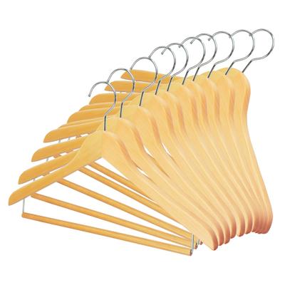 18mm with a Premium Textured Your Slim Domestically NEEDS-itWooden Hangers, Thick, Finish, 10-Pack (Choose Quantity), Design, Space-Saving,