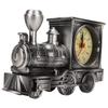 Vintage Alarm Clock Decorative Battery Operated Train Style Retro Desk Time Clock for Students Kids