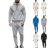 Herren Sweatshirt Anzug Herren Einfarbig Lässig Sportanzug Sweatshirt Anzug