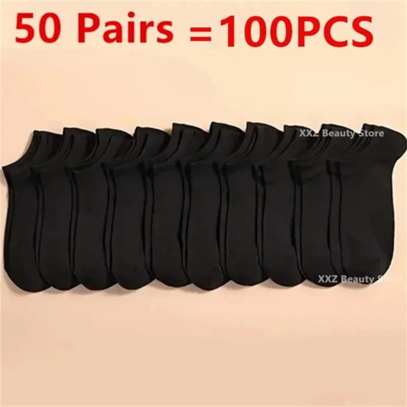 1/10/20/50/100 Pairs Boat Socks For Women Men Invisible Low Cut Silicone Non-slip No-show Ankle Socks Casual Breathable Socks