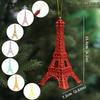 Glitter Eiffel Tower Ornament: Creative Christmas Display Prop
