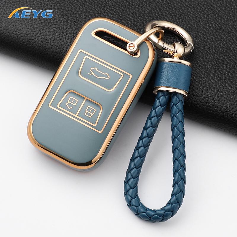 Tpu Car Remote Key Cover Case Shell Fob For Chery Tiggo 3 5X 4 8 Glx 7 Arrizo Tiggo 8 Keychain Protective Accessories