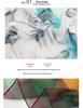 Classic Floral Silk Gauze Scarf - Versatile, Lightweight Sun Protection Shawl for Women, Ideal for Spring, Summer, and Autumn
