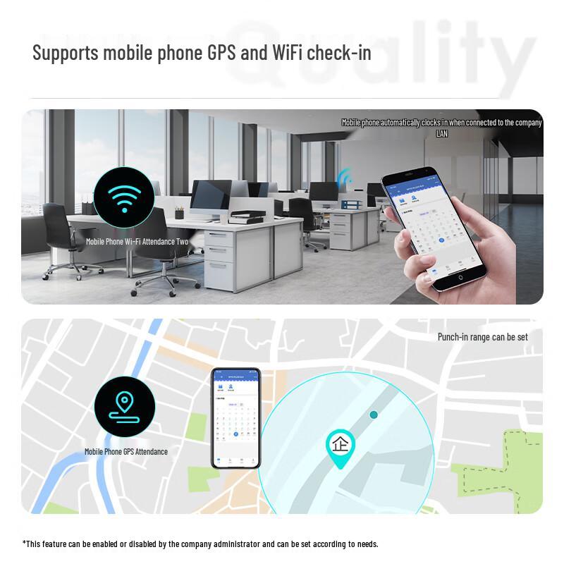 Deli 13888CS Facial and Fingerprint Attendance Machine CN plug (adapter included)