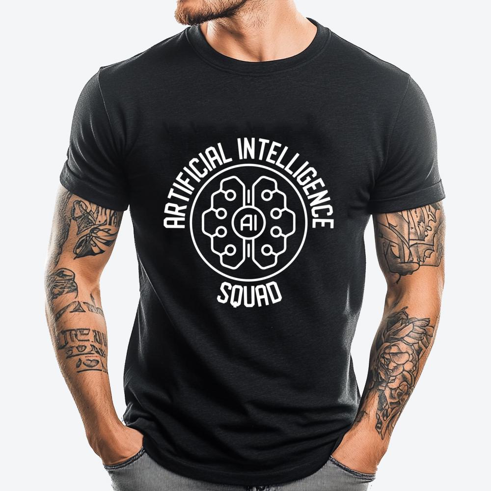 

Ai Artificial Intelligence Squad Computer Geek Shirts Graphic Tee T Shirt Man Harajuku Comfortable Tshirt 5XL різнокольоровий