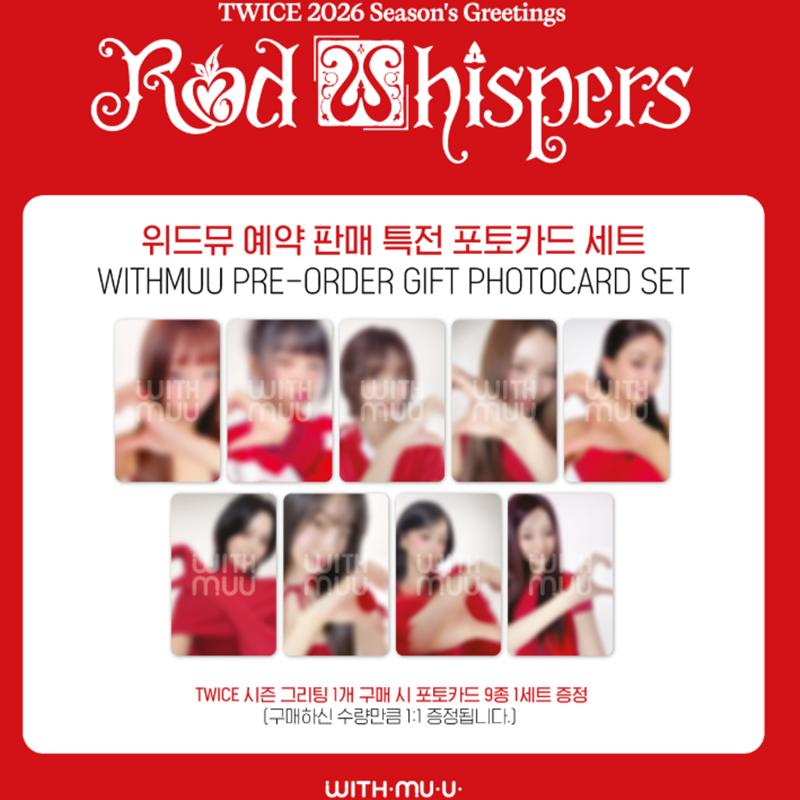 [Pre-order] TWICE-2026 SEASON'S GREETINGS [RED WHISPERS](Online Benefit)