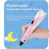 Kinder 3D-Stift 3D-Zeichen Druckstift LCD-Bildschirm Netzteil 40 Farben 200M PLA-Filament Kinder Jungen Mädchen Geburtstag DIY-Geschenk