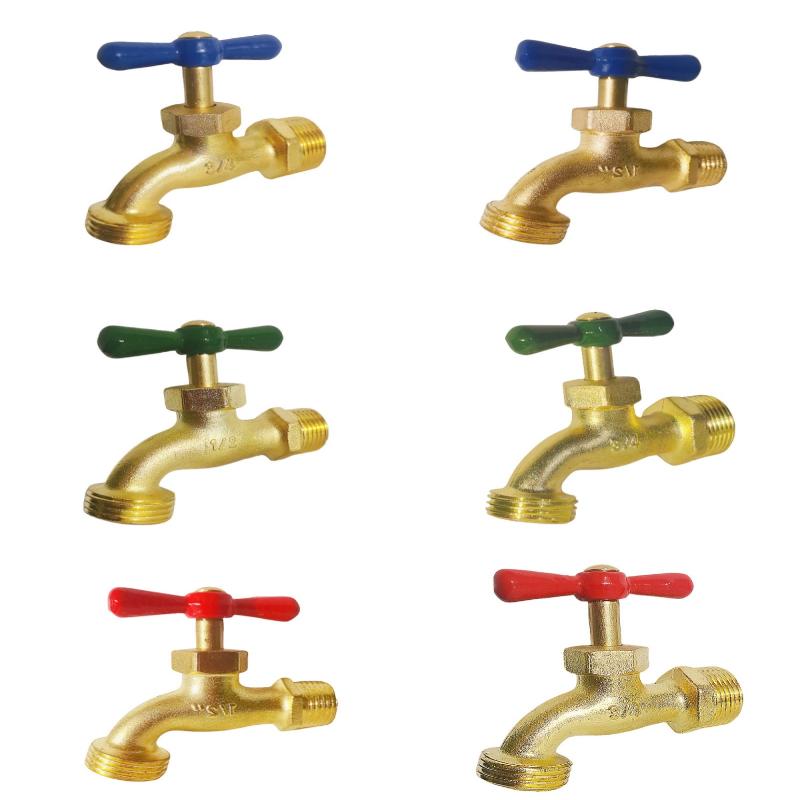 1 Piece 1/2" 3/4" Zinc Alloy Water Faucet Washing Machine Household Quick Opening Faucet Garden Hose Connector Thread Head