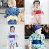 SEIWARAKU Baby Romper Japanese Yukata for Girls and Cute Baby Photo First First Shrine Obon Baby Shower Sizes 90 Size Coverall, Kimono, Jinbei, Boys,
