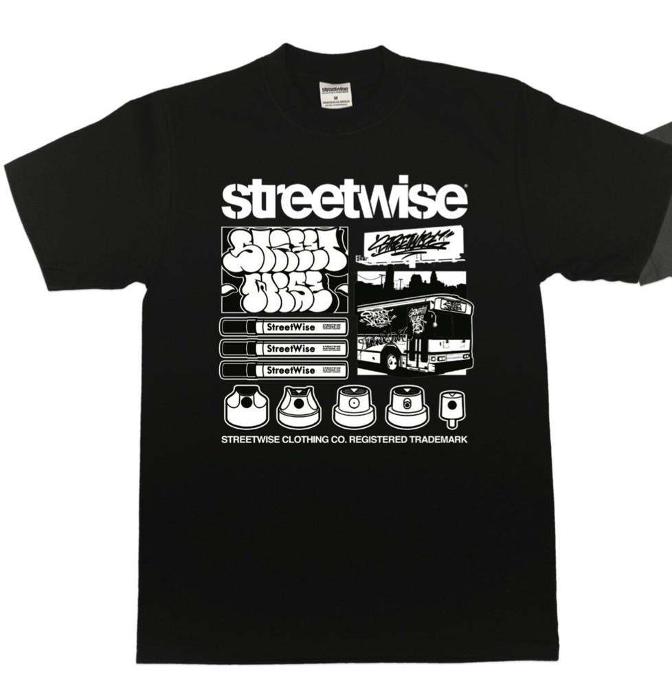 Графичная футболка Streetwise Graff Life Черная M-L-XL-2XL-3XL-4XL-5XL Унисекс Футболка L
