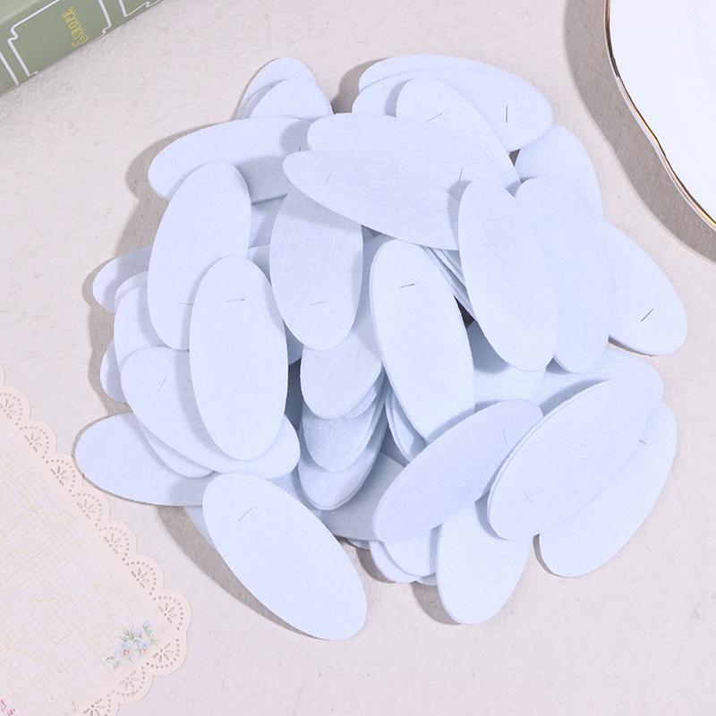 100Pcs Oval Felt Fabric Patches Non-Woven Sewing Base Pads For Diy Plush Hairpin Bb Hair Clips Making Accessories