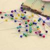 480Pcs/box Sewing Pins Straight Head Pins Colorful White Round Pearl Dressmaking Quilting for Crafts.