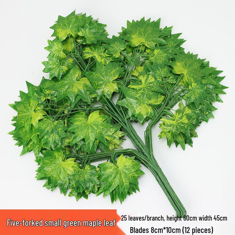 Artificial Red Maple Leaves for Indoor/Outdoor Decor and Landscaping