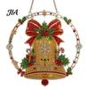 Decorative Acrylic Craft Christmas Faux Diamond Art Suncatcher, 2D Flat Window Hanging Ornament, Seasonal Home Accents Beaded Pattern Holiday