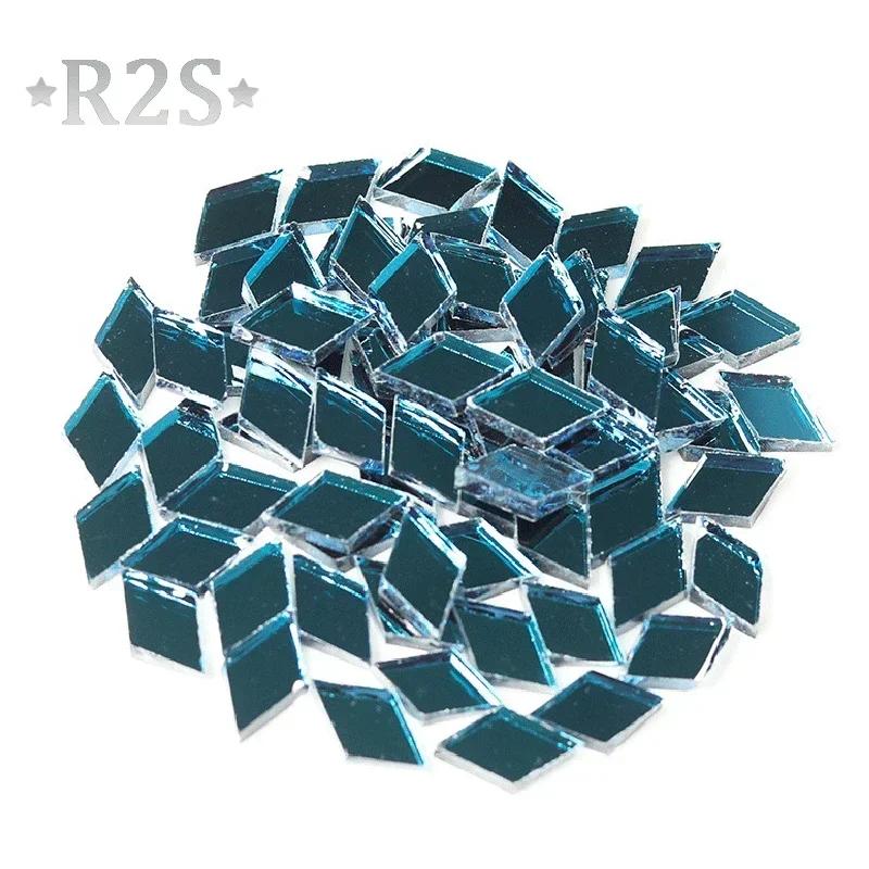100g Glass Mirror Mosaic Tiles Bulk Diamond Shape DIY Craft Handcrafted Accessory Home Wall Artwork Decor Supplies Arte